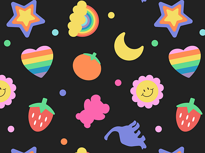 90s Erasers coloful design icon kawaii pattern rainbow retro retro badge vector wallpaper