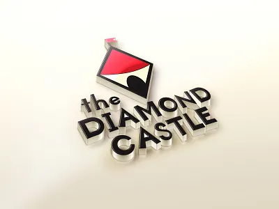 The Diamond Castle graphic desgin illustrator logo 3d logo design