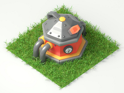 Clash of Clans - Roaster 3d blender blender3d c4d clash of clans clean coc cycles illustration isomatric simple