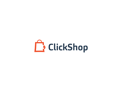 Click shop bag brand c logo click lettermark logo mark minimal minimalist online shop shopping smart symbol