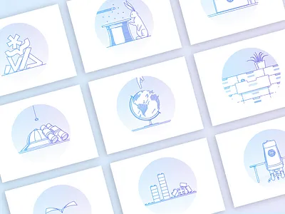 Empty states illustrations 404 archive branishtova busy code earth empty state lego location look miracle olga branishtova proccess safari search send time ui wait work