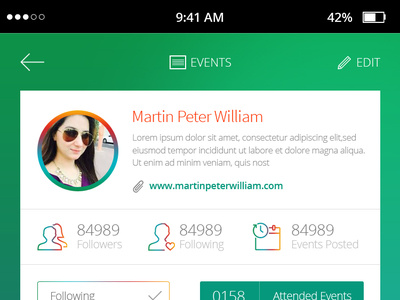 Social Share App UI Design for Android app icon interface ui design user interface design ux