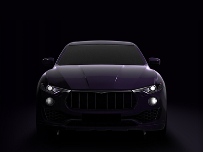 Baraja Levante 3d baraja car dark hero levante light maserati purple render spectrum suv