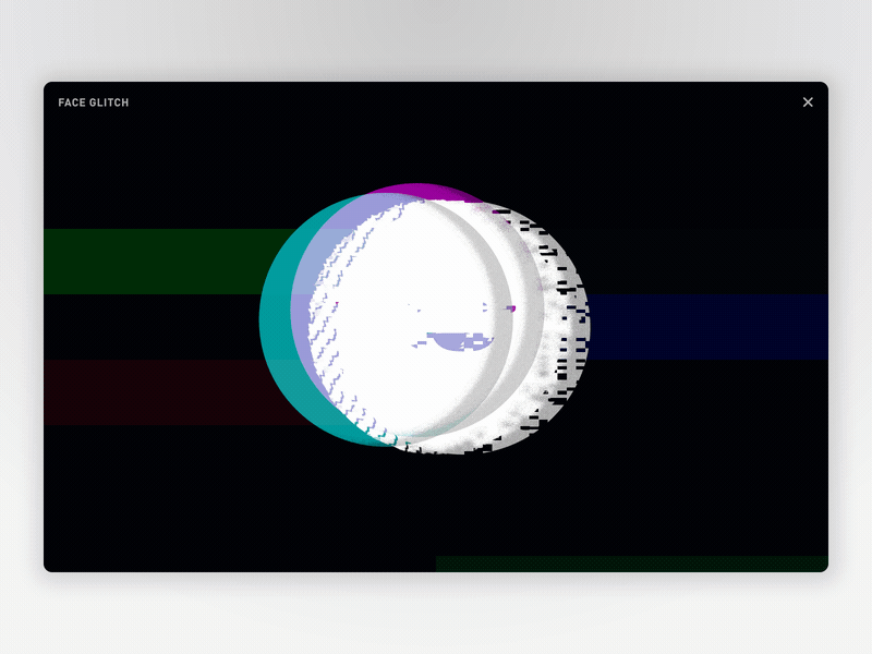 Face Glitch adobe after effects animation glitch glitch effect illustration motion motion beast motion blur motion design school statue