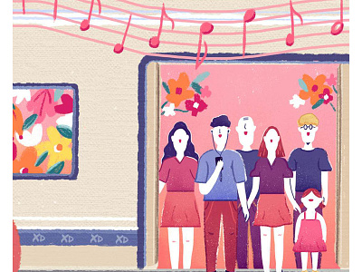 Metro in all forms03 art flower illustration metro music subway