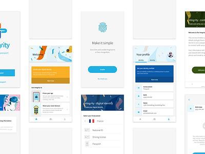 Ingegrity App app branding design ui ux
