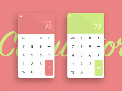 Daily UI Challenge Day 004 Calculator dailyui dailyui004 dailyuichallenge design ui ux