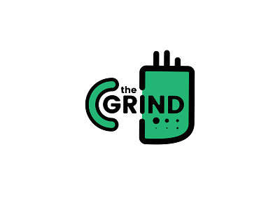 the Grind #ThirtyLogos 2 app branding coffee logo debut design flat flat design flat logo graphic design icon illustrator layout logo logo design logochallenge logos photoshop thirty vector