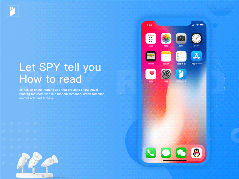 SPY-READ-Animation ae animation app app，ui concept sketch