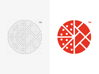 Pizza City brand city food icon identity location logo map mark pizza slice takeaway town urban wayfinding