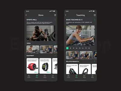 一款运动类应用程序界面设计 ui ux 应用 设计