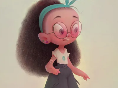 girl advertising animation baydakov cartoon character fashion girl