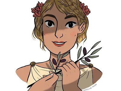 Olive character design comics illustration