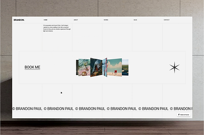 Brandon Paul Homepage Animation - Framer animation framer photography ui web design