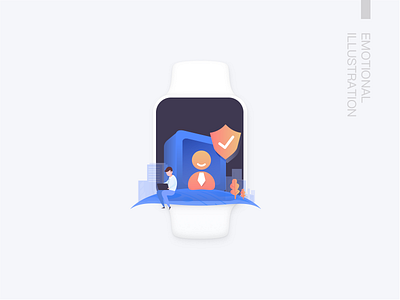 Emotional Illustration 2 3 design icon illustration man people safe ui