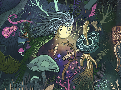 Magic doodle character doodle illustration photoshop