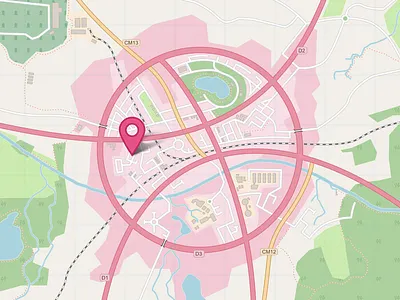 Hello Dribbble! cartography city debut dribbble icon map road rural street symbol topography town urban vector village