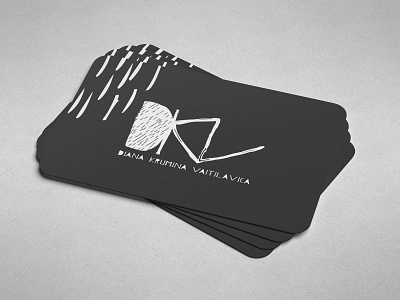 Business card black white branding business card design logo