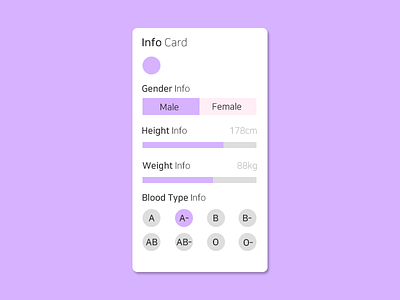 dailyui #045 Info Card dailyui 045 info card