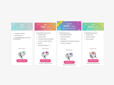 Genially pricing Design & Illustration app artdirection branding color design digital genially gradient icon illustration typography ui ux vector web website