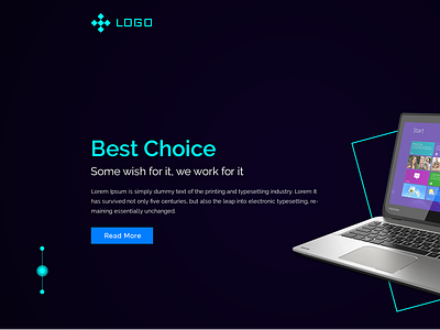 Product Landing Page Header 2 UI/UX creative illustration landing page modern template typography uiux web webdesign