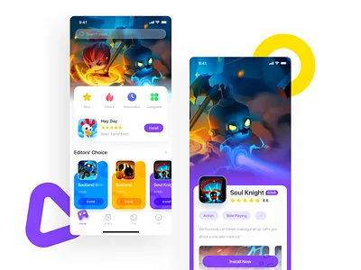 Game store APP app game store ui ux