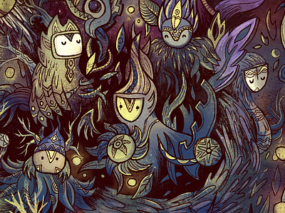 Magic doodle part2 art character doodle illustration nature