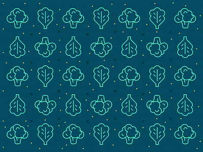Veggie pattern broccoli icon broccoli pattern food icons green green pattern healthy pattern kale icon kale pattern line icons outline icon pattern vegetable pattern veggie pattern