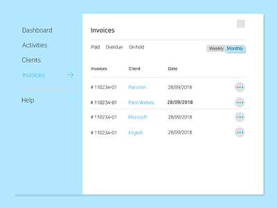 dailyui #046 Invoice dailyui 046 invoice