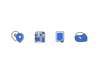 Levoo - Dashboard icons admin dashboard education icon iconography illustration logo map motocycle paper store