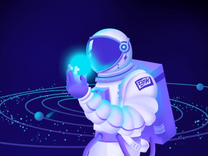 Spaceman animation motion spaceman universe