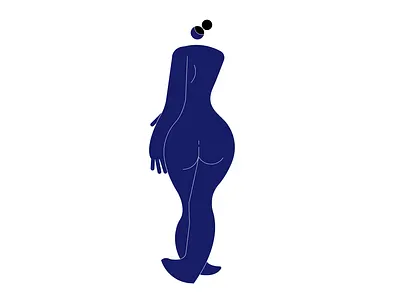 Curvy daily design digital fashion figure flat graphic illustration vector