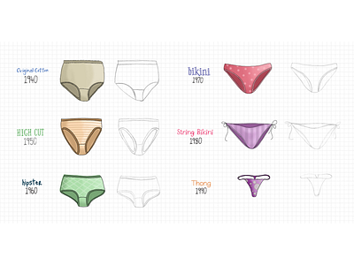 Panty Sketches design illustration