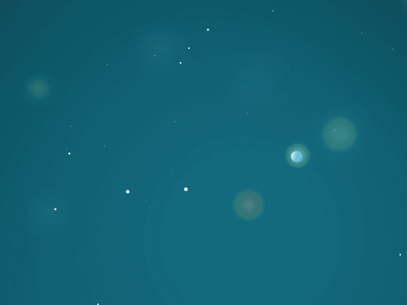 Planets Colide animated animation blue flat galaxy gif motion motion design planet