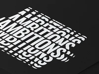 New wave. Ambitions poster poster art poster design type type art typographic typographic illustration typography typography art wip