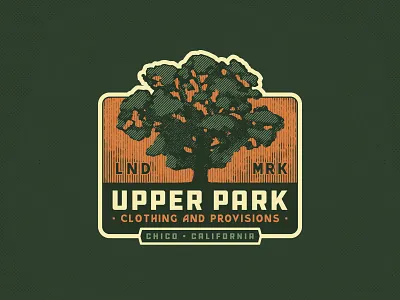 Big Oak Tree Vintage Patch california clothing hatching patch sticker tree vintage badge