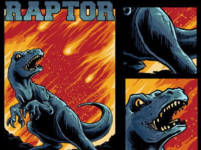 Raptor artwork design forsale identity illustration tee tshirt tshirtdesign