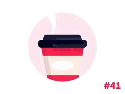 Cup of coffee flat icon illustration vector