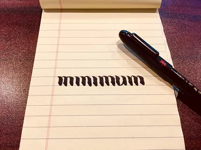 Minimum typography
