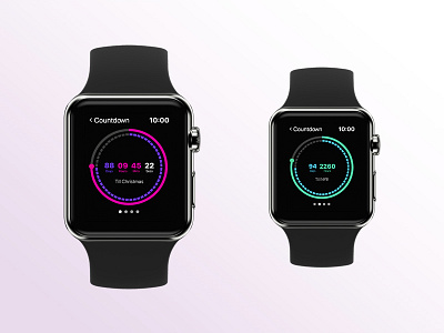 Day 14 - Countdown 100daychallange adobexd app apple applewatch christmas countdown nye uidesign uxdesign watch