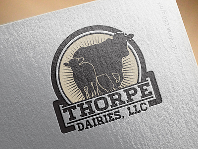 Thorpe Dairies, LLC branding design icon illustration logo typography