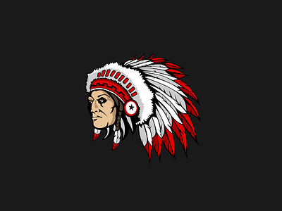 Indianchief coreldraw design illustration vector