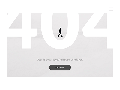 Daily UI - 008 - 404 Page 404 page background image bold daily ui error light modern web website white