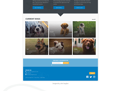 Daily UI Challenge No 3: Landing Page (bottom part) app branding daily 100 challenge daily ui 003 design dog icon dogs flat icon illustration landing page logo photograph ui ui ux design ux vector web web deisgn website