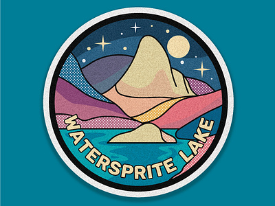 Watersprite Lake, Squamish badge designer dribbble graphics illustration squamish sticker