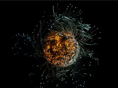 alien stone 3d simulation render material