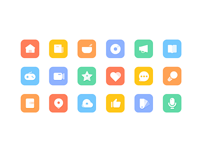 Candy Color Icon design dribbble icon illustration logo ui