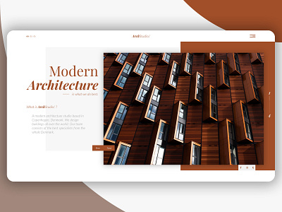 ArchStudio/ landing page adobe xd landing landing page ui webdesign website www
