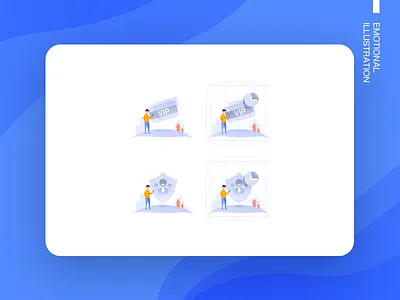 Emotional Illustration 2 2 app city design icon illustration man people ui