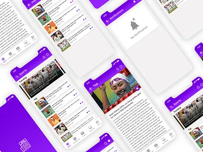 News App UI Concept concept concept ui design dribbble dribbbler gradient ui graphic mobile ui mockup news app news app ui perspective ui ux